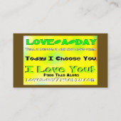Liebe-on-day-Visitenkarten Visitenkarte (Rückseite)