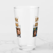 Liebe Opa 6 Fotos orange Bier Glas (Links)