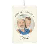 Liebe Opa Foto Autolufterfrischer (Rückseite)