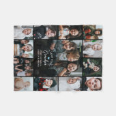 Liebe Opa/Grampa/andere FotoCollage Fleecedecke (Vorderseite (Horizontal))