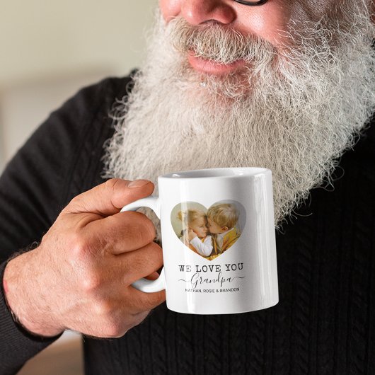 Liebe Opa Herz Foto Kaffeetasse