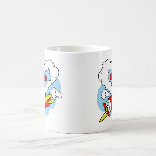 Liebe Opa scherzt Flugzeug Kaffeetasse (Mittel)