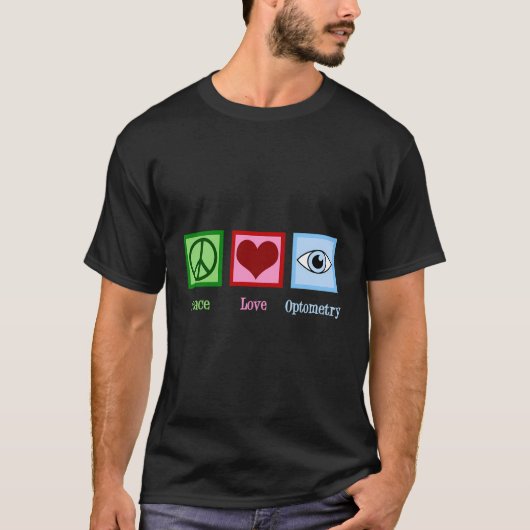 Liebe Optometrie Optometrisches Geschenk T-Shirt (Vorderseite)