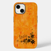 LIEBE Orange Blume Telefoncase Case-Mate iPhone Hülle (Rückseite)
