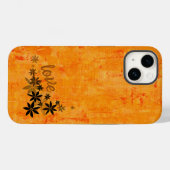 LIEBE Orange Blume Telefoncase Case-Mate iPhone Hülle (Rückseite (Horizontal))