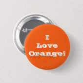 Liebe-Orange des Knopf-I Button (Vorne & Hinten)