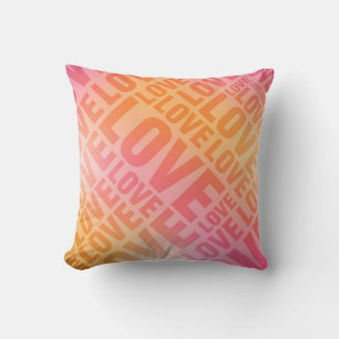 Liebe {orange} kissen