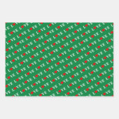 LIEBE Orange Lavender Green Geschenkpapier Set (Vorderseite)