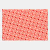 LIEBE Orange Lavender Green Geschenkpapier Set (Vorderseite 3)