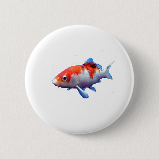 Liebe Orange und Goldfish Button (Vorderseite)