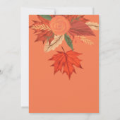 Liebe-Orangenblütenhochzeit Einladung (Rückseite)