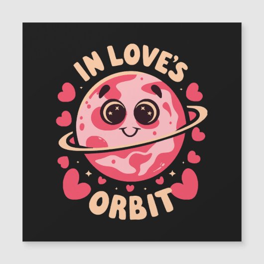 Liebe Orbit Magnetkarte (Vorderseite)