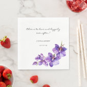 Liebe Orchid Hochzeitsnapkins Serviette (Beispiel)