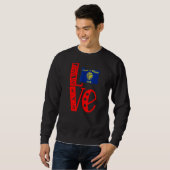Liebe Oregon in Blockbuchstaben Sweatshirt (Vorne ganz)