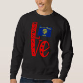 Liebe Oregon in Blockbuchstaben Sweatshirt (Vorderseite)
