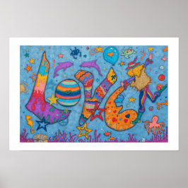 "Liebe" - Originalwerk von Cindy Higby Poster