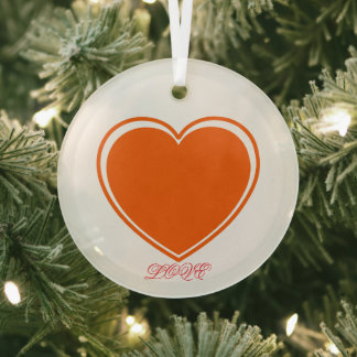 Liebe Ornament Aus Glas