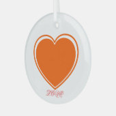 Liebe Ornament Aus Glas (Vorderseite links)