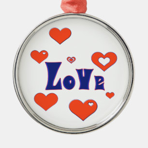Liebe Ornament Aus Metall