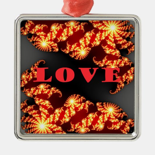 Liebe Ornament Aus Metall (Vorne)