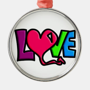 Liebe Ornament Aus Metall