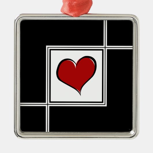 Liebe Ornament Aus Metall (Vorne)