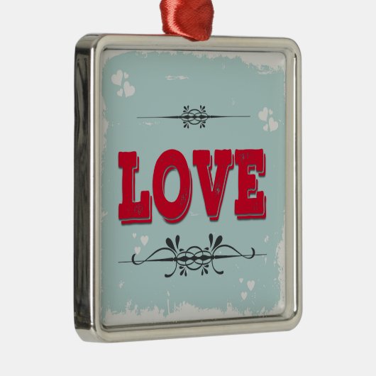 Liebe Ornament Aus Metall (Rechts)