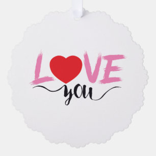 Liebe Ornament Karte