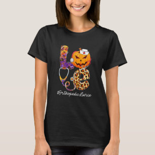 Liebe Orthopädie-Krankenschwester Kürbis Stethosko T-Shirt