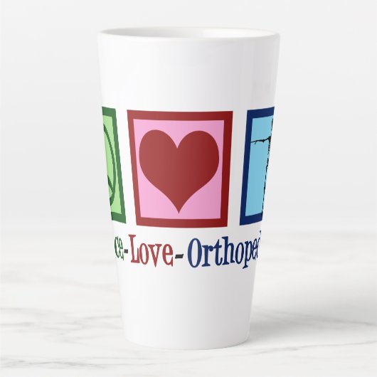 Liebe Orthopädie Milchtasse (Vorderseite)