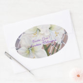 LIEBE OSTEN .. OVALER AUFKLEBER (Umschlag)