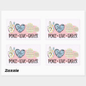 Liebe Oster Rechteckiger Aufkleber (Blatt)