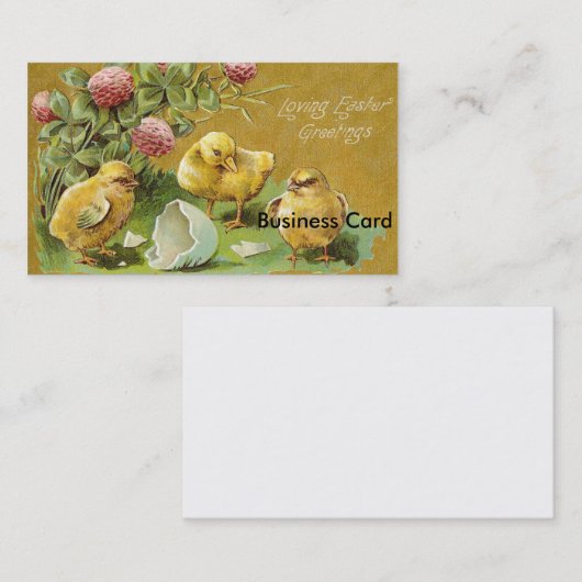 Liebe Ostergruß Visitenkarte (Vorne/Hinten)