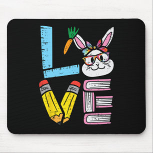 Liebe Osterhase Lehrer Süßer Hase Frühling Schule Mousepad