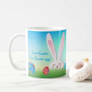 Liebe Ostern, glückliche Ostern-Jagd-niedliches Kaffeetasse