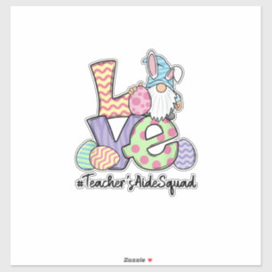 Liebe Ostern Lehrerhelfer Gnome Lehrer Ostern 2 Aufkleber