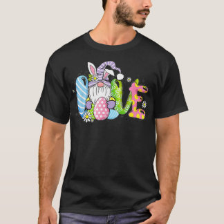 Liebe Ostern mit Gnomie Funny Gnome Osterplatz F T-Shirt