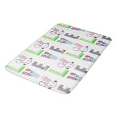 Liebe Ostern - Osterhase - Osterneier Badematte (Schrägansicht)