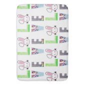 Liebe Ostern - Osterhase - Osterneier Badematte (Vorderseite Vertikal)