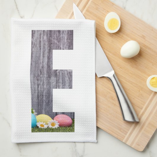 Liebe Ostern - Osterhase - Osterneier Geschirrtuch (Viertel Falte)