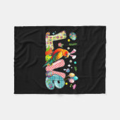 Liebe Ostern Sonnenhase Jagd Eier Blume Fleecedecke (Vorderseite (Horizontal))