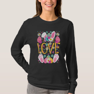 Liebe Ostern Sonniges Party Ostereier und Da gestr T-Shirt