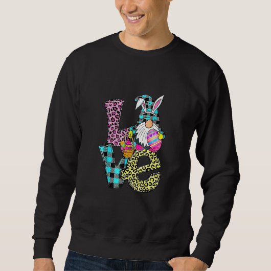 Liebe Ostertag Gewürze Eier Jagen Sonnige Ehren Sweatshirt (Vorderseite)