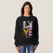 Liebe Ostertagesstätte Lehrer Bunny Niedlich Face  Sweatshirt (Vorne ganz)