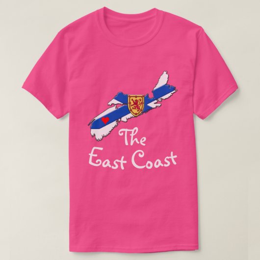 Liebe Ostküste Herz Nova Scotia Shirt (Design vorne)