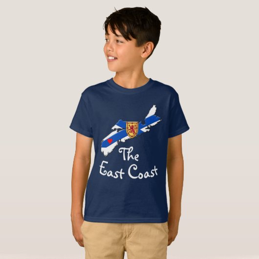 Liebe Ostküste Herz Nova Scotia Shirt (Vorne ganz)