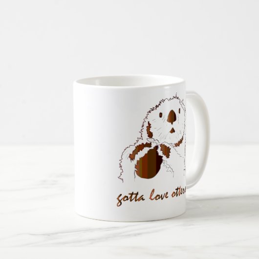 Liebe Otter Kaffeetasse (VorderseiteRechts)
