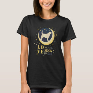 Liebe Otterhound Hund zum Mond T-Shirt