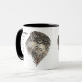 Liebe OTTERS so viel ich Spaß Quote Tasse (Vorderseite Links)