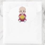 Liebe Ovaler Aufkleber (Tasche)